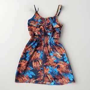 Women’s Xhilaration Patterned Sleeveless Mini Zippered Dress Size XS